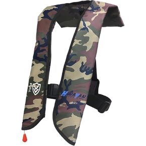 يدوي سترة النجاة القابلة للنفخ | قابلة للنفخ PFD سترة البالغ | سترة الحياة للبالغين | الرياضات المائية في الهواء الطلق | يدعم ما يصل إلى 330 رطلاً | 33 جم من أسطوانة ثاني أكسيد الكربون in Kuwait