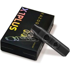 Milisten Upgraded Dual Tone Hole Kazoo,Adjustable Kazoo with 10pcs Membranes, Replacement and Lanyard, Kazoo Musical for Adults Music Lovers in Kuwait