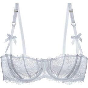 Women's Lumiere Lace Unlined Balconette Bra and Panty Set in Kuwait