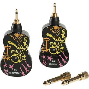نظام الغيتار اللاسلكي Alnicov ، جهاز استقبال جهاز إرسال الجيتار UHF مع إعادة شحنه مع تأثير تردد البلوتوث للجيتار الكهربائي في الكمان B9 in Kuwait