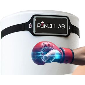 Bag Tracking Strap Punch Tracker for Heavy Bag for Beginners & Pro Boxers, Fits Hanging & Standing Bags, Track Power, Count & Progress, Works with PunchLab App in Saudi Arabia