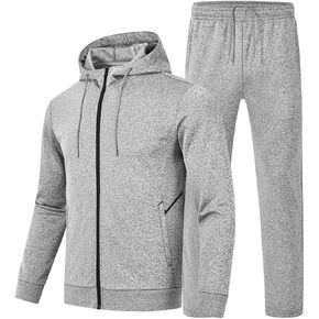 Basudam للرجال المسارات العرقات العرقات وضع هوديي سترة الكامل على السراويل الرياضية للرجال مع جيوب السوستة in Kuwait