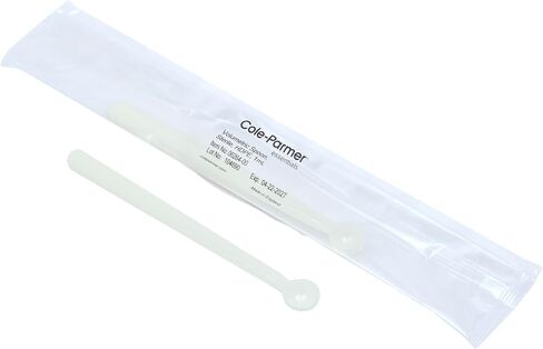Cole-Parmer Sterile Volumetric Lab Sampling Spoons, HDPE, HDPE, 5 mL (0.17 oz); 100/PK in Saudi Arabia