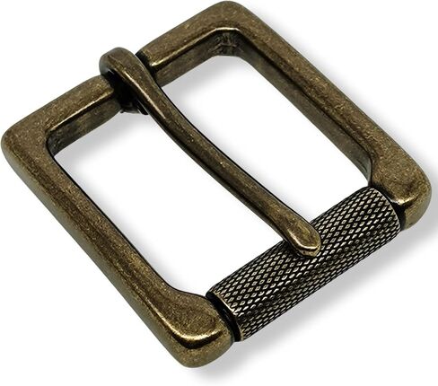Single Prong Solid Brass Roller Replacement Belt Buckle, Antique Brass Finish Suitable for 1.5" (38MM) wide belts in Saudi Arabia
