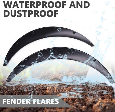 4pcs مشاعل Fender Universal ، مجموعة واسعة من الجسد مرنة Fender Frender مجموعة العجلات للسيارات المتوافقة مع Dodge Charger Challenger Honda Civic Accord Toyota Corolla Camry VW Audi Acura Tsx in Kuwait