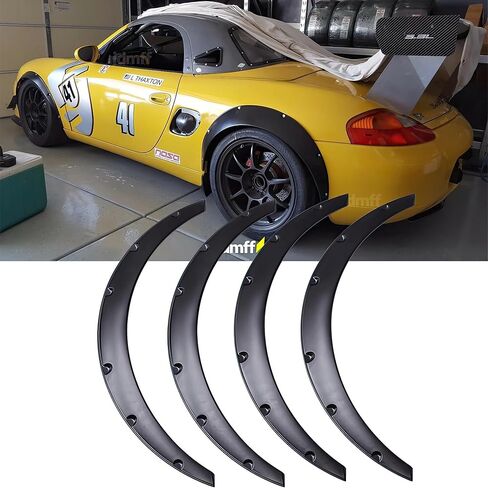 4pcs مشاعل Fender Universal ، مجموعة واسعة من الجسد مرنة Fender Frender مجموعة العجلات للسيارات المتوافقة مع Dodge Charger Challenger Honda Civic Accord Toyota Corolla Camry VW Audi Acura Tsx in Kuwait