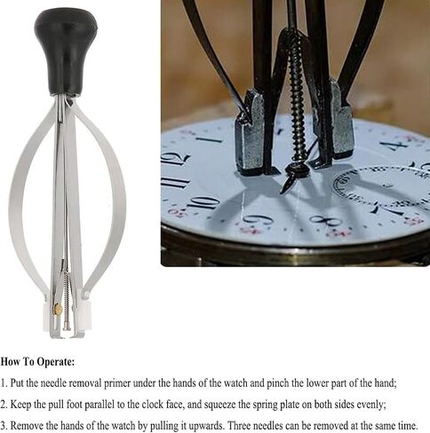 Watch Hands Repair Tool Kit with Removal and Press Tools, Watchmaker Watch Hand Presto Presser Lifter Puller Plunger Remover, Wristwatch Hand Setting Tools in Saudi Arabia