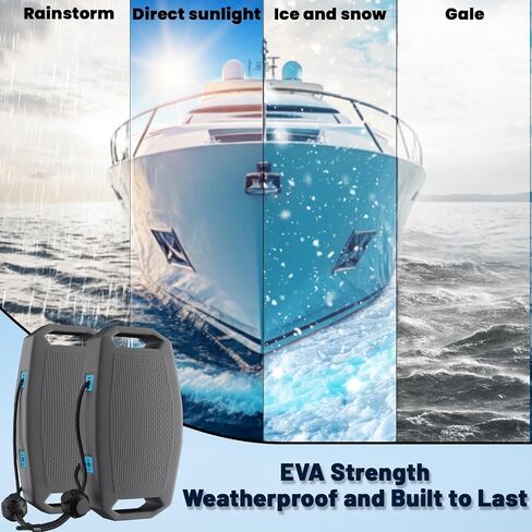 Obcursco Boat Fenders Bumpers for Docking - EVA Marine Grade Fenders with Mounting Hardware, Waterproof Portable Bumpers, Easy Install Fit for Pontoon Boat, Yachts in Saudi Arabia