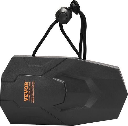 VEVOR Boat Fenders, 2 Packs 8.6" x 16" Marine EVA Boat Dock Fender Bumpers, Features Ropes, Cord Locks and Storage Bag, Inflation-Free Boat Bumpers for Docking, Class A/Class 1/Part Class 2, Black in Saudi Arabia