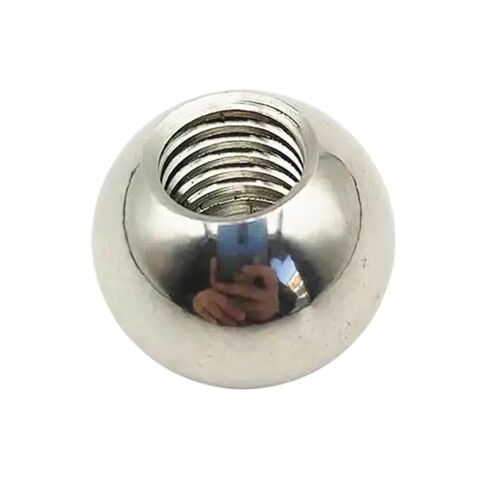 1pcs M3/4 Thread Half Hole Metric Stainless Steel 5 6 7 8 9 10~60mm Drilling Balls(16mmxM4) in Kuwait