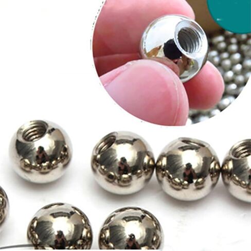 1pcs M3/4 Thread Half Hole Metric Stainless Steel 5 6 7 8 9 10~60mm Drilling Balls(16mmxM4) in Kuwait