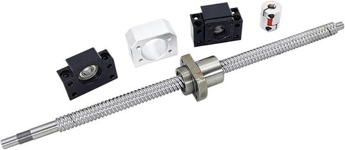 Ball Screw end face Machining Machine Tool Parts High Lead Ball Screw SFE1616 Ball Screw 200-1000mm Nut Housing BK12 BF12 Coupling(365mm) in Saudi Arabia