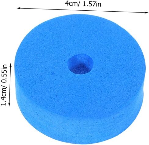 TOYANDONA 12pcs Felt Pad Cymbal Felt Washer Drum Felt Replacement Round Cymbal Washer 40mm Cymbal Felt Round Cymbal Pad Cymbal Felts Circle Cymbal Felt Cymbal Felt Repair Parts Blue in Saudi Arabia