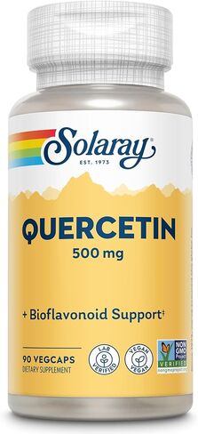 SOLARAY Quercetin 500 mg, Supports Sinus, Respiratory, Immune Function & Normal, Healthy Uric Acid Levels, 90 VegCaps in Saudi Arabia