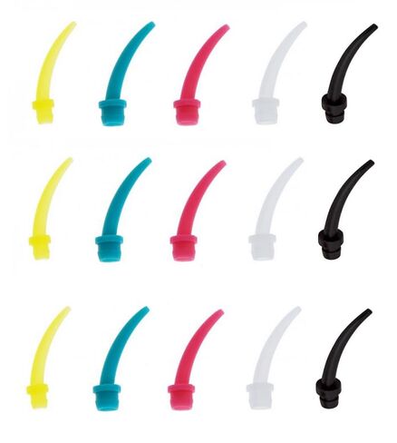 100/Pcs Dental Impression Intraoral Mixing Tips Color-Coding Corresponding HP Mixing Tips (Clear) in Kuwait