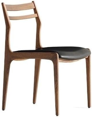 Office Chair North America Walnut Color Dining Chair Home Study Modern Simple Dining Room Chair Home Living Room Negotiation Backrest Chair Home Office Desk Chairs in Saudi Arabia