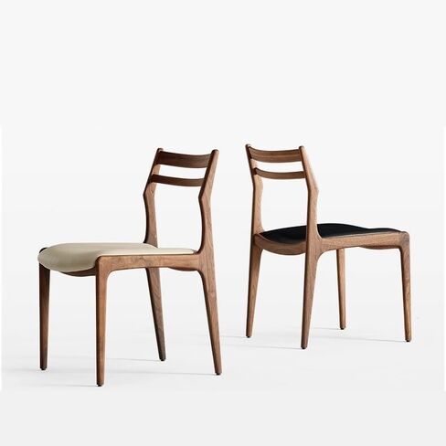 Office Chair North America Walnut Color Dining Chair Home Study Modern Simple Dining Room Chair Home Living Room Negotiation Backrest Chair Home Office Desk Chairs in Saudi Arabia