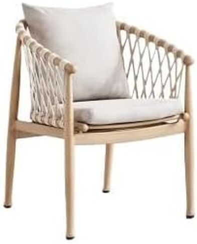 Office Chair Scandinavian Outdoor Cafe Dining Table Rattan Chair Garden Outdoor Patio Leisure Rattan Rope Weaving Table and Chairs Home Office Desk Chairs in Saudi Arabia