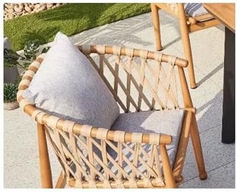 Office Chair Scandinavian Outdoor Cafe Dining Table Rattan Chair Garden Outdoor Patio Leisure Rattan Rope Weaving Table and Chairs Home Office Desk Chairs in Saudi Arabia