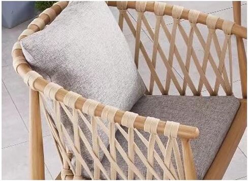 Office Chair Scandinavian Outdoor Cafe Dining Table Rattan Chair Garden Outdoor Patio Leisure Rattan Rope Weaving Table and Chairs Home Office Desk Chairs in Saudi Arabia