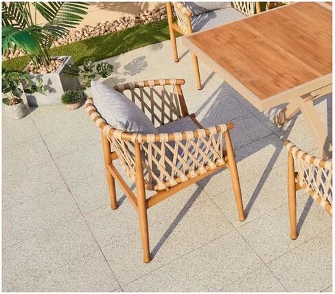 Office Chair Scandinavian Outdoor Cafe Dining Table Rattan Chair Garden Outdoor Patio Leisure Rattan Rope Weaving Table and Chairs Home Office Desk Chairs in Saudi Arabia