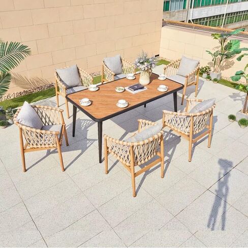 Office Chair Scandinavian Outdoor Cafe Dining Table Rattan Chair Garden Outdoor Patio Leisure Rattan Rope Weaving Table and Chairs Home Office Desk Chairs in Saudi Arabia