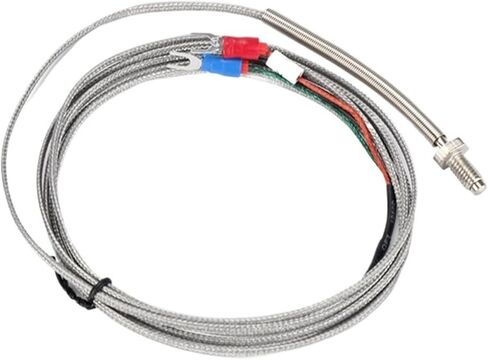 M6 Screw K J PT100 Type 1M 2M 3M 5M Wire Cable Thermocouple Temperature Sensor for Industrial Temperature Controller(M6 J Type 2m) in Saudi Arabia