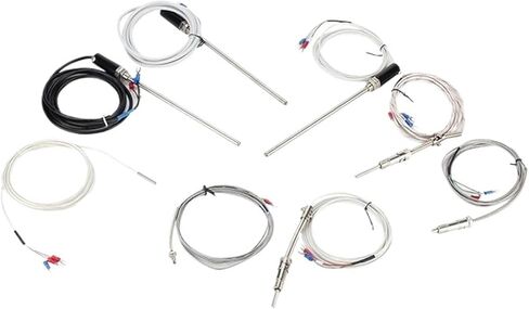 M8 Screw PT100 Type 1M 2M 3M 5M Wire Cable with External Silicone Layer Thermocouple Temperature Sensor(PT100 5M M8) in Kuwait