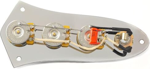 Precision Made J Bass Wiring Harness w/Plate & Knobs J Bass-CTS-Orange Drop-Switchcraft in Saudi Arabia