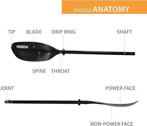 Lifetime 91076 Lite Elite Kayak Paddle, Black, 86.6 inches in Saudi Arabia