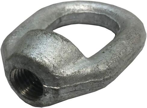 2 Pc Hot Dipped Galvanized 3/8" Thickness Eye Nut with 1/2"-13 Tap 2,250 Lbs WLL in Saudi Arabia