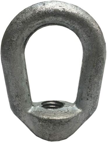 2 Pc Hot Dipped Galvanized 3/8" Thickness Eye Nut with 1/2"-13 Tap 2,250 Lbs WLL in Saudi Arabia
