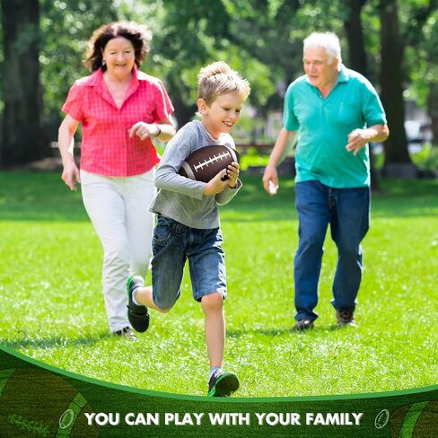Jerify 9 Pack 9 Inch Rubber Footballs Playground Inflatable Football Bulk for Kids Comfortable Grip Ball for Junior Youth Outdoor(Brown) in Saudi Arabia