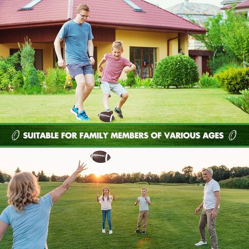 Jerify 9 Pack 9 Inch Rubber Footballs Playground Inflatable Football Bulk for Kids Comfortable Grip Ball for Junior Youth Outdoor(Brown) in Saudi Arabia