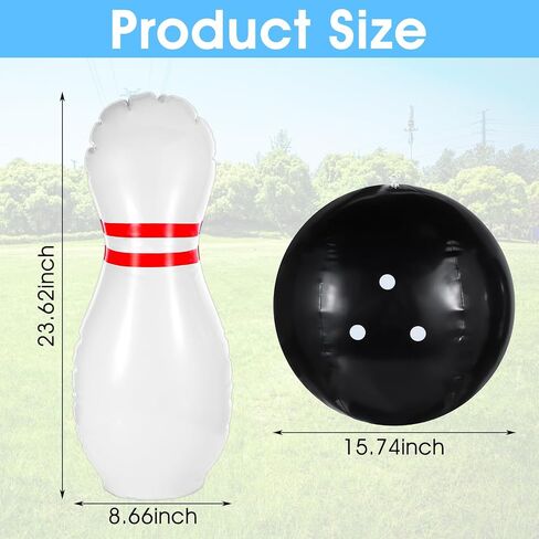 Giant Inflatable Bowling Set，One 15 Inches Ball with Six 23 Inches Pins in Saudi Arabia