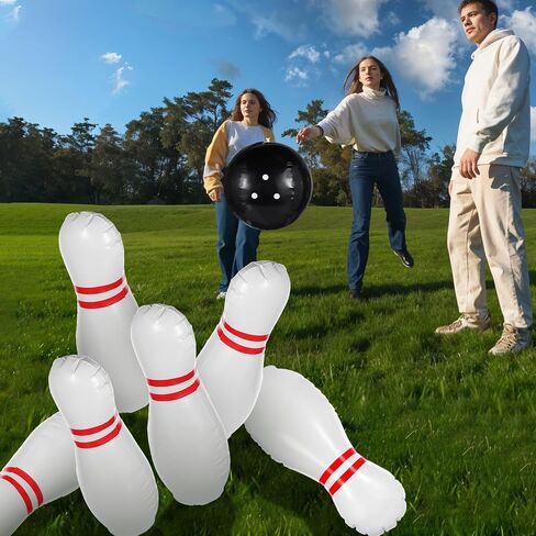 Giant Inflatable Bowling Set，One 15 Inches Ball with Six 23 Inches Pins in Saudi Arabia