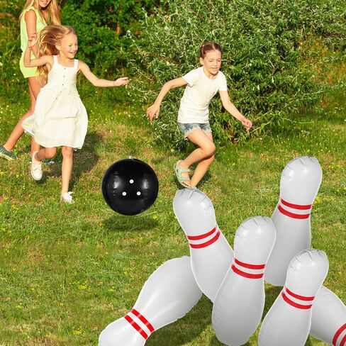 Giant Inflatable Bowling Set，One 15 Inches Ball with Six 23 Inches Pins in Saudi Arabia