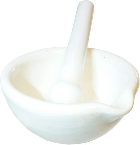 GSC 4-13024-12 Porcelain Mortar & Pestle ، قطر 130 مم ، 320 مل ، حزمة 12 in Kuwait
