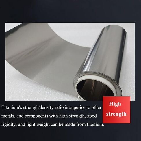 ورقة التيتانيوم TA1 Titanium احباط لوحة الصفائح المعدنية عالية النقاء رقاقة مناسبة للبحث العلمي (0.2 * 260 * 1000mm) in Kuwait