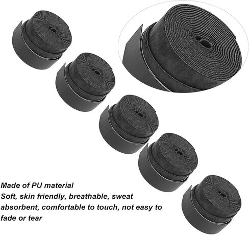 25PCS Tennis Racket Grip Tape,Anti Slip Perforated Super Absorbent Tennis Overgrip Badminton for Fishing Rods Squash Racket in Saudi Arabia