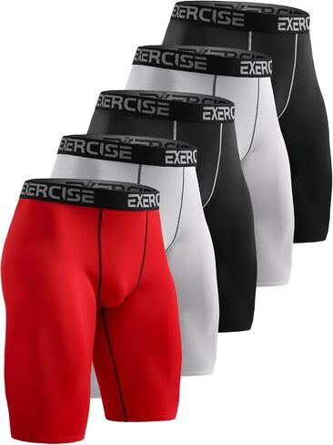5 Pack Compression Shorts Men Compression Underwear for Men Athletic Mens Spandex Baselayer,Running,Workout in Saudi Arabia