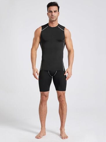 5 Pack Compression Shorts Men Compression Underwear for Men Athletic Mens Spandex Baselayer,Running,Workout in Saudi Arabia