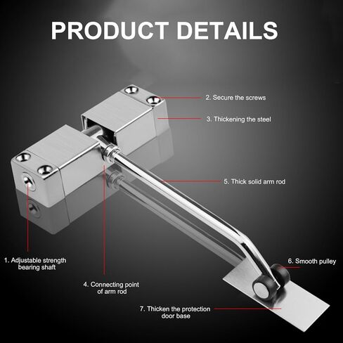 Quiet Spring Door Close Adjustable Tension Closing Door Mechanism Simple Install For Residential & Commercial Door in Saudi Arabia