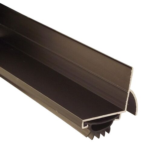 Pemko 085589 210DV36 Door Shoe, Dark Bronze Finish with Black Eco-V Insert, 2" Width, 36" Length, Dark Bronze in Kuwait