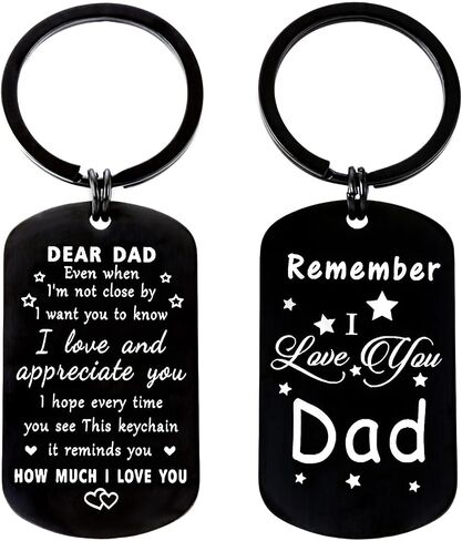 Father's Day Gifts for Dad from Daughter, Drive Safe Keychain Gifts Ideal for Dad Birthday Christmas Valentine's Day in Saudi Arabia