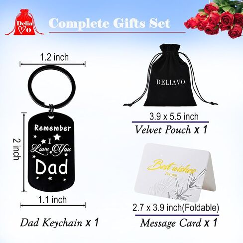 Father's Day Gifts for Dad from Daughter, Drive Safe Keychain Gifts Ideal for Dad Birthday Christmas Valentine's Day in Saudi Arabia