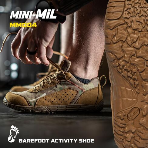 Belleville Mini-Mil Barefoot Shoes for Men - Breathable Zero Drop Shoes with Shock-Dispersing Midsoles and Flexible, Slip-Resistant Outsoles in Saudi Arabia