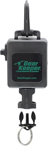 Gear Keeper Fly Fishing Net Retractor - Compatible with Most Nets - Various Mounting Options with QC-II Split Ring Accessory - Ideal Kayak & Fly Fishing Accessories - Made in USA in Saudi Arabia