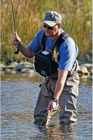 Gear Keeper Fly Fishing Net Retractor - Compatible with Most Nets - Various Mounting Options with QC-II Split Ring Accessory - Ideal Kayak & Fly Fishing Accessories - Made in USA in Saudi Arabia