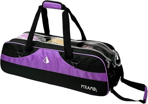 Pyramid Path Slim Triple Tote Roller Bowling Bag (No Shoe Pocket) With Large Side Accessory Pockets - Lightweight and Designed for Travel in Saudi Arabia
